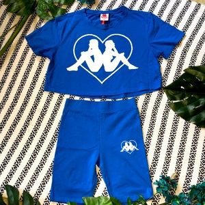Blue 2-Piece Short Set